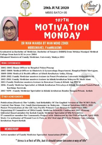 Dr Wan Wahida Bt Wan Mohd Zohdi